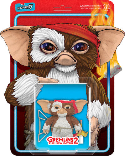 Gremlins Reaction Figures - Gizmo (Battle Ready) Super7 - Gremlins 2 - ReAction Figures - Gizmo (Battle Ready) - Consumer Accessories