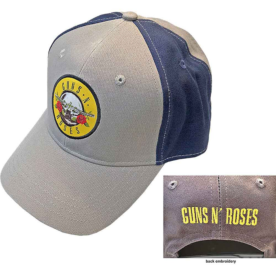 Guns N' Roses Circle Logo Blue, Grey