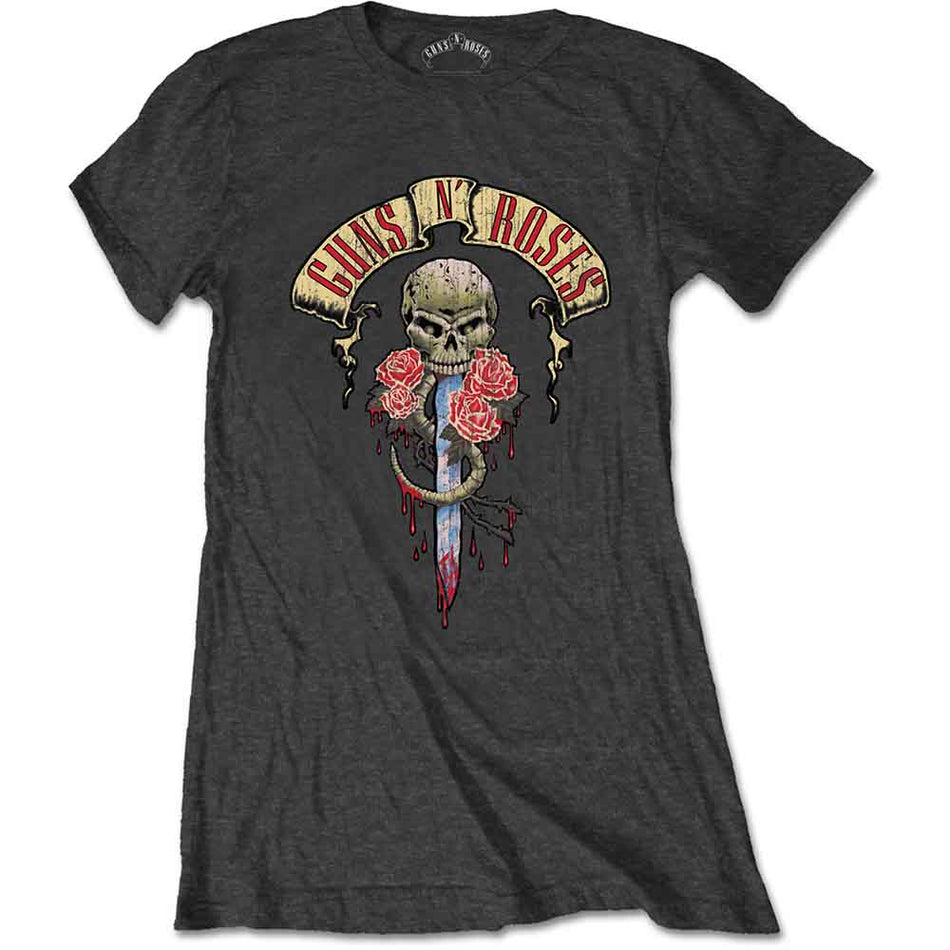 Guns N' Roses Dripping Dagger Grey