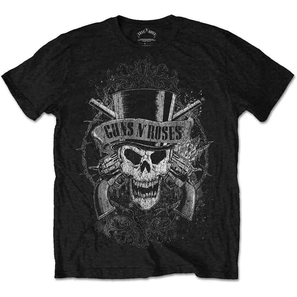 Guns N' Roses Faded Skull Black
