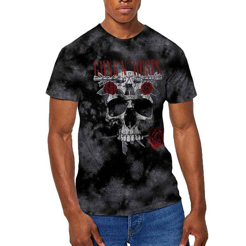 Guns N' Roses Flower Skull Grey