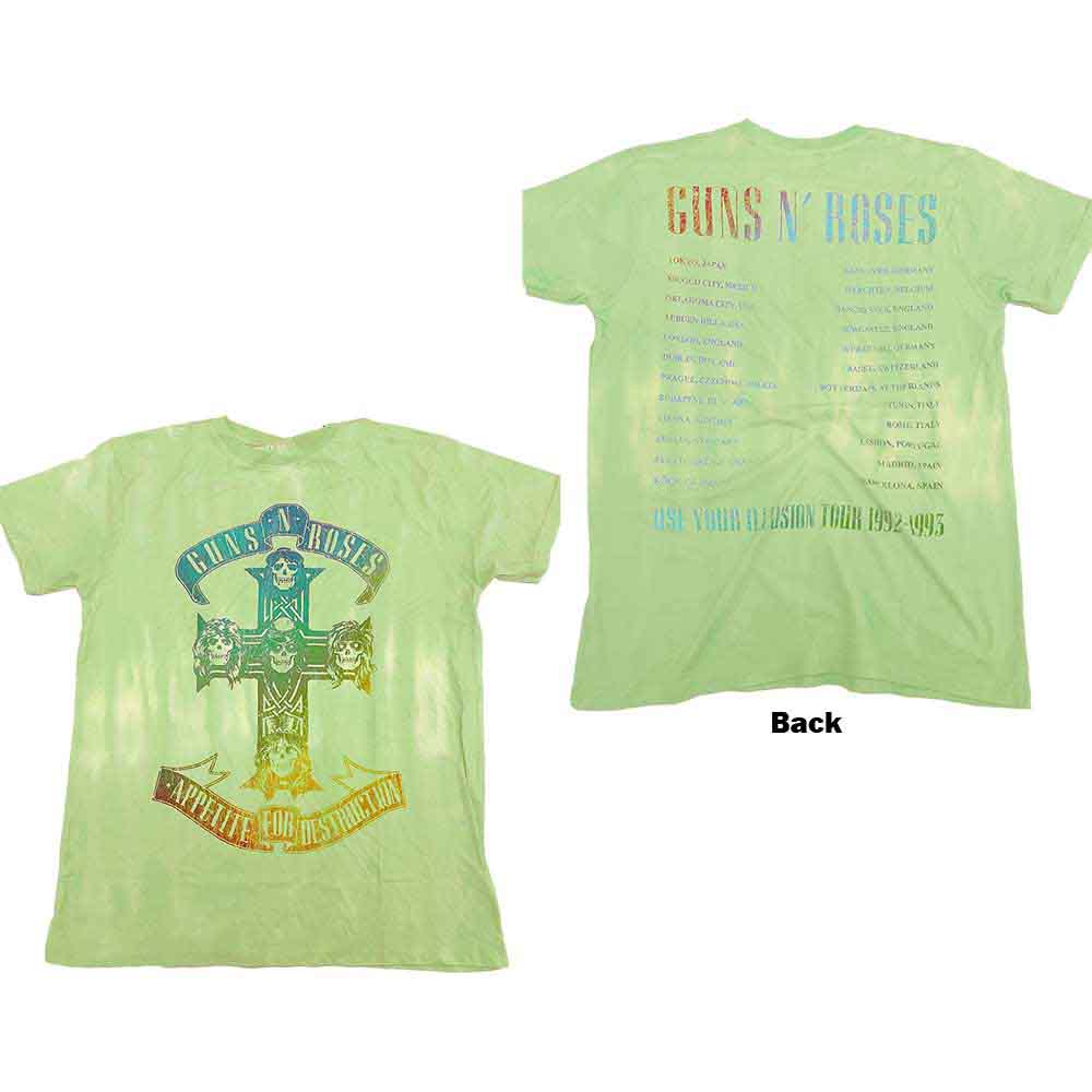 Guns N' Roses Gradient Use Your Illusion Tour Green