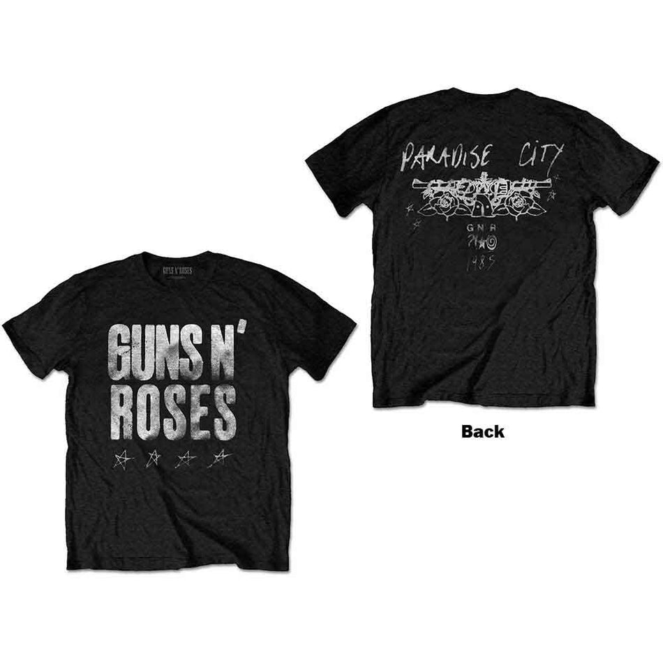 Guns N' Roses Paradise City Stars Black