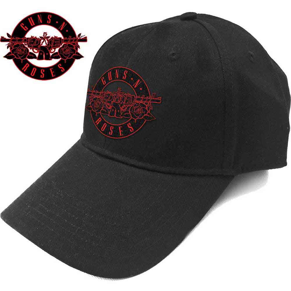 Guns N' Roses Red Circle Logo Black