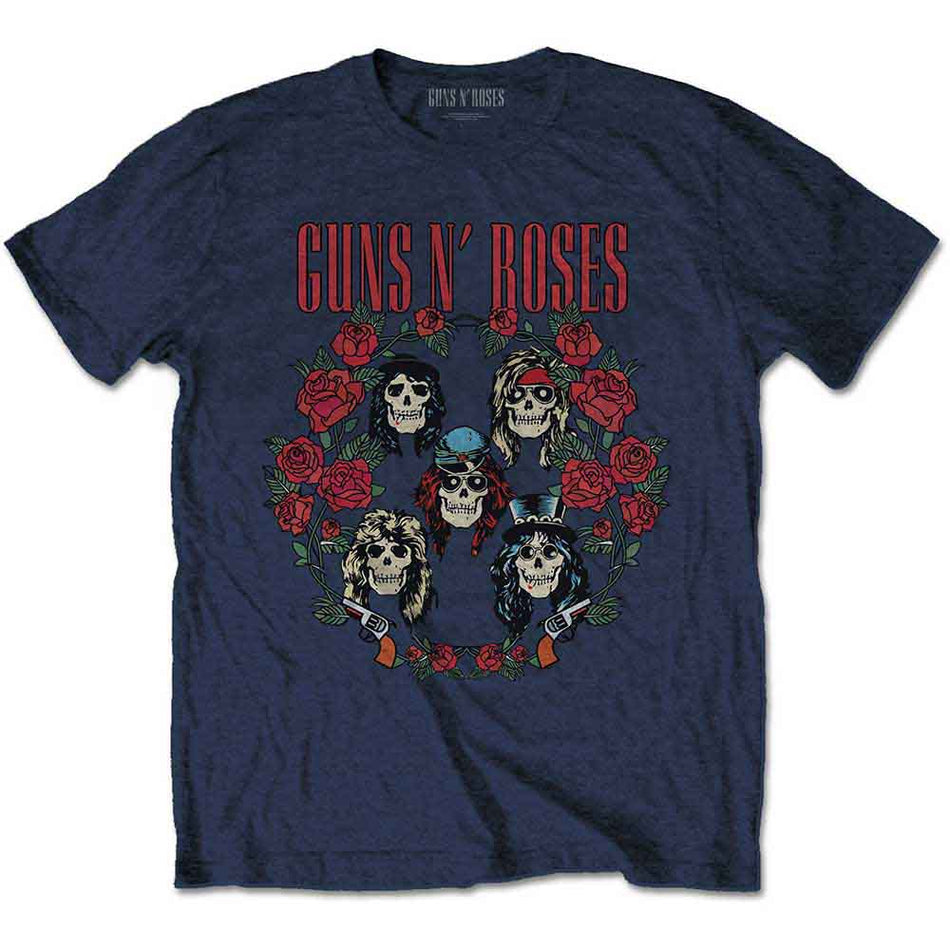 Guns N' Roses Skulls Wreath Blue