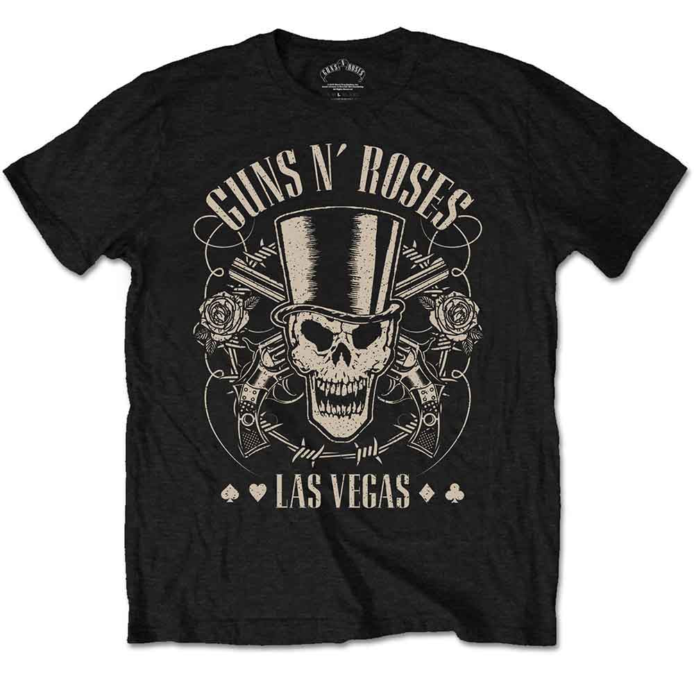 Guns N' Roses Top Hat, Skull & Pistols Las Vegas Black