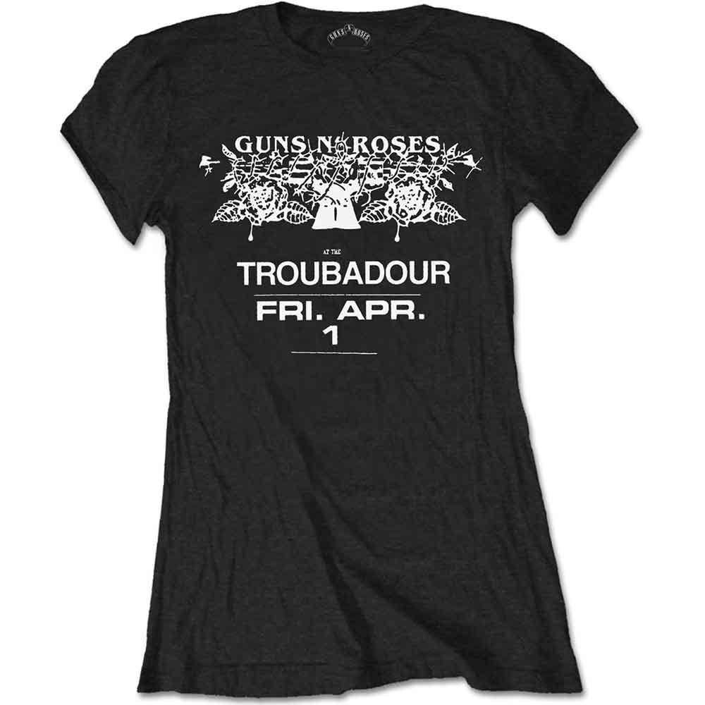 Guns N' Roses Troubadour Flyer Black