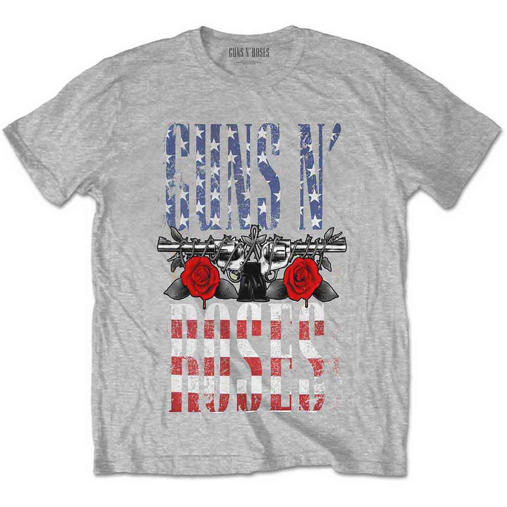 Guns N' Roses US Flag in Logo Grey
