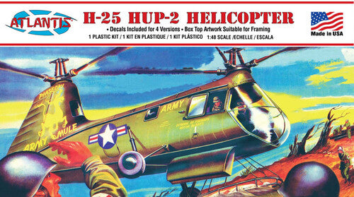 H-25 Hup-2 Helicopter Model H-25 HUP-2 Army Mule Helicopter 1:48 Scale Model Kit - CD Album