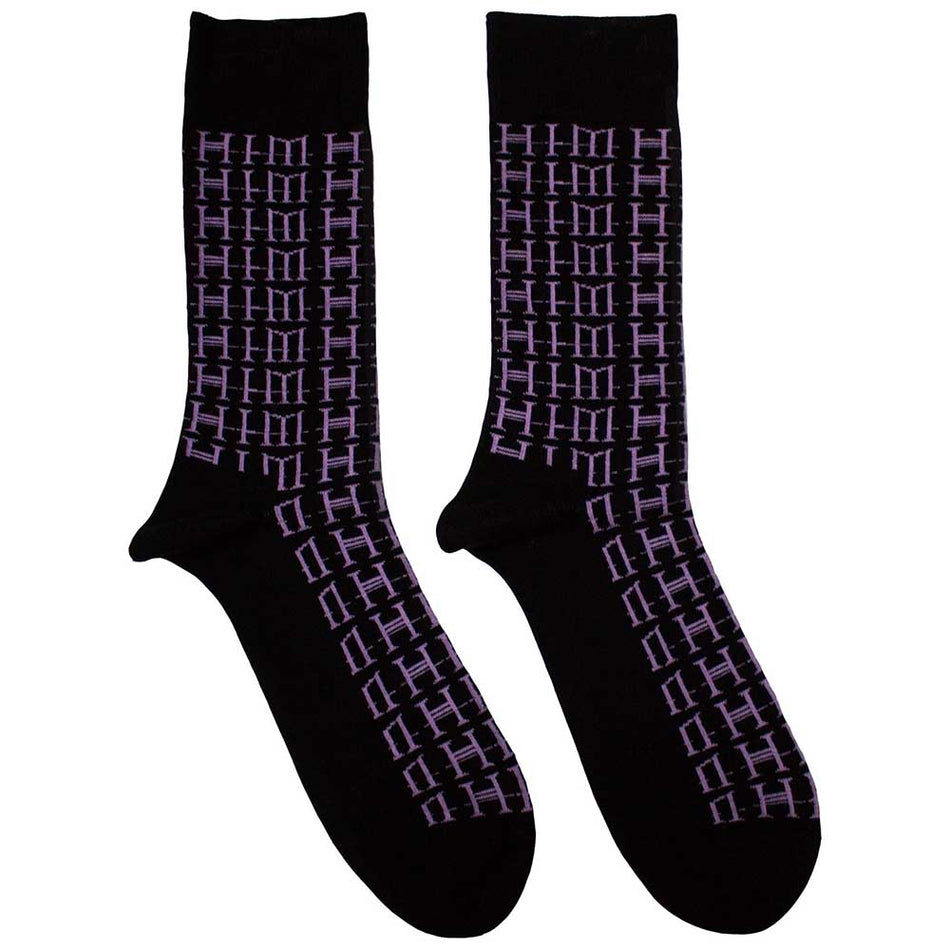 Him Logo Repeat Black
