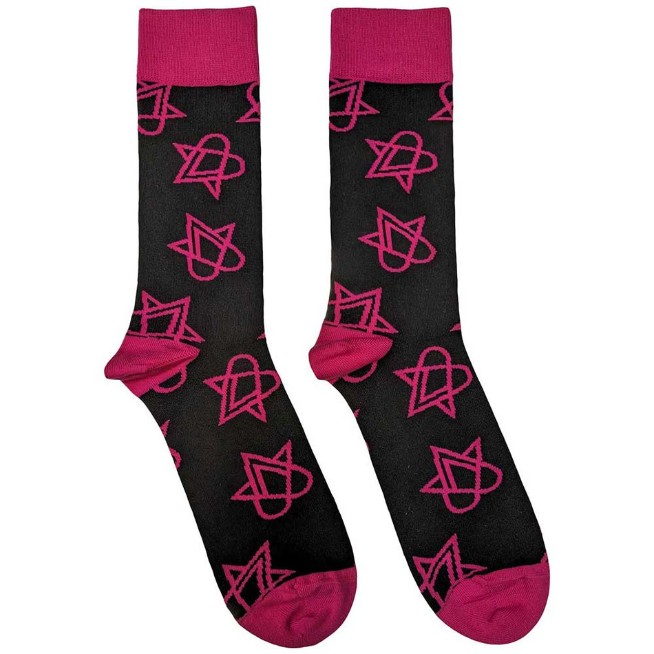 Him Mini Pink Heartagrams Black