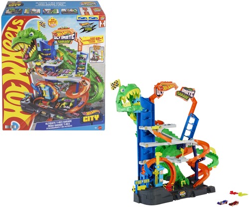 Hot Wheels Hot Wheels City Ultimate T-Rex Garage Trackset - Consumer Accessories