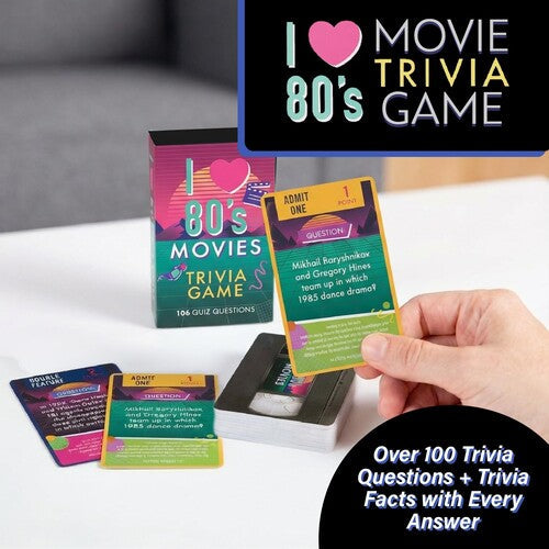 I Love 80's I Love 80s Movies Trivia Card Game (Card Game)