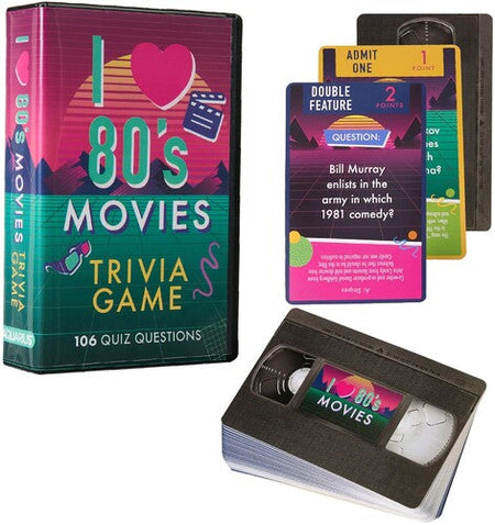 I Love 80's I Love 80s Movies Trivia Card Game (Card Game)