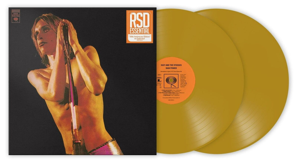 Iggy And The Stooges Raw Power: 50th Anniversary Edition (RSD Essential, Colored Vinyl, Gold) (2 Lp's)