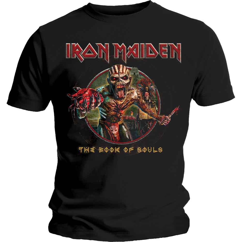Iron Maiden Book of Souls Eddie Circle Black
