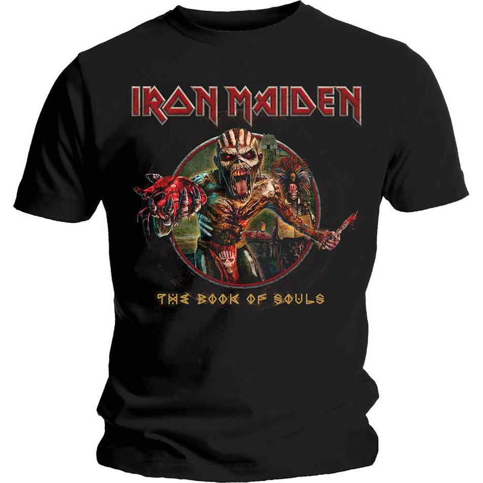 Iron Maiden Book of Souls Eddie Circle Black