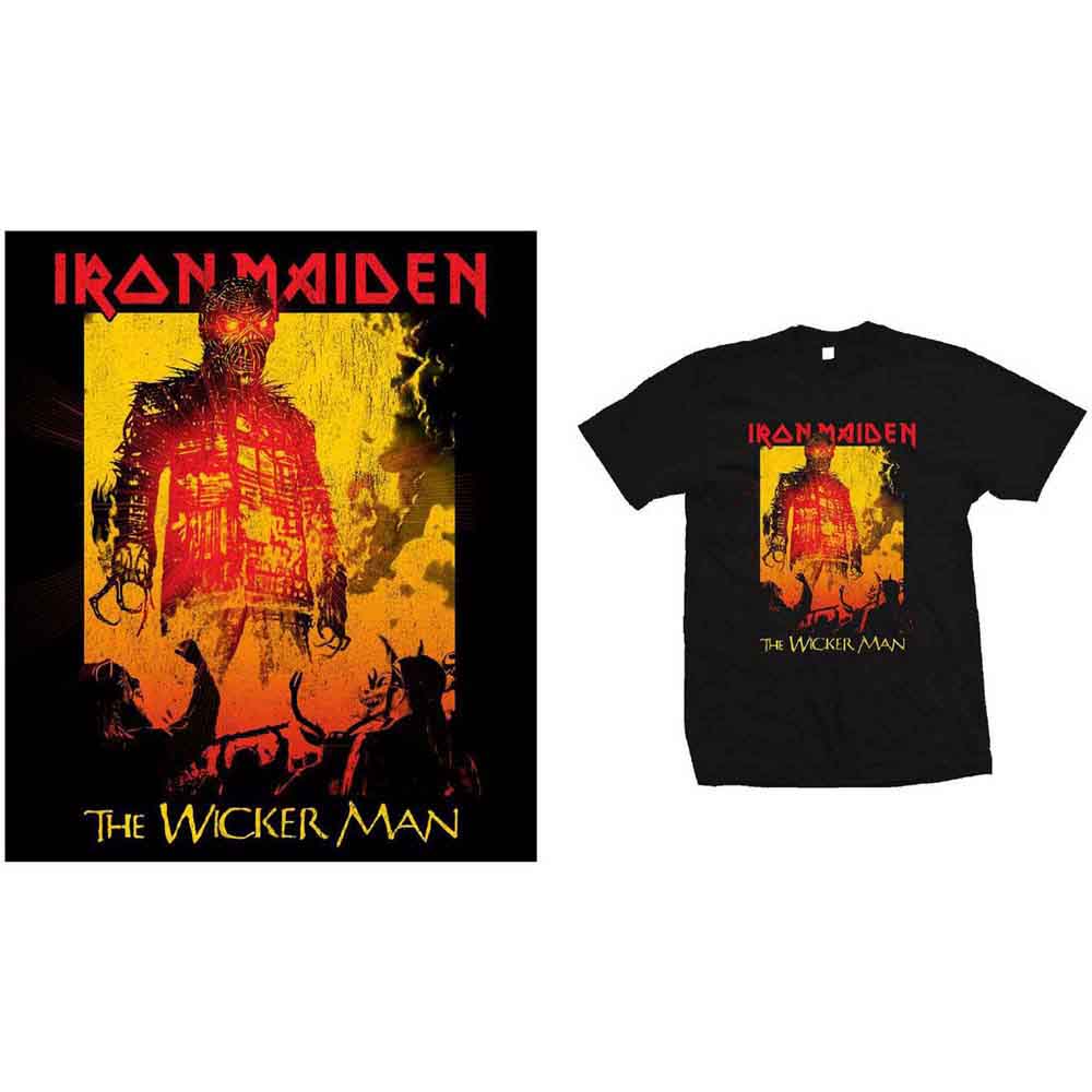 Iron Maiden The Wicker Man Fire Black