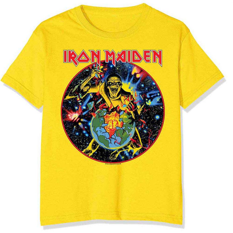 Iron Maiden World Piece Tour Circle Yellow