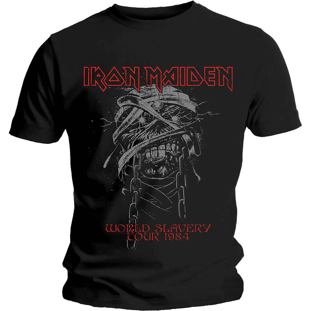 Iron Maiden World Slavery 1984 Tour Black
