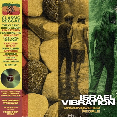 ISRAEL VIBRATION Unconquered People - Green - Record Album - Vinyl LP