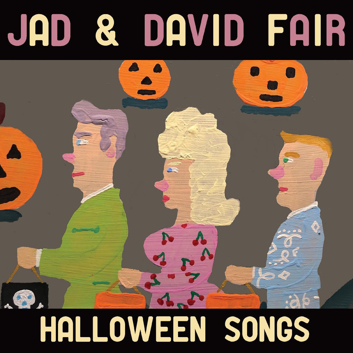 Jad & David Fair Halloween Songs (OPAQUE ORANGE WITH BLACK SWIRL VINYL)