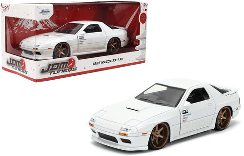 Jada JDM 1/24 1985 Mazda Rx7 Fc Die-Cast Car JDM Tuners - 1:24 1985 Mazda RX7 FC Die-Cast Car (White)