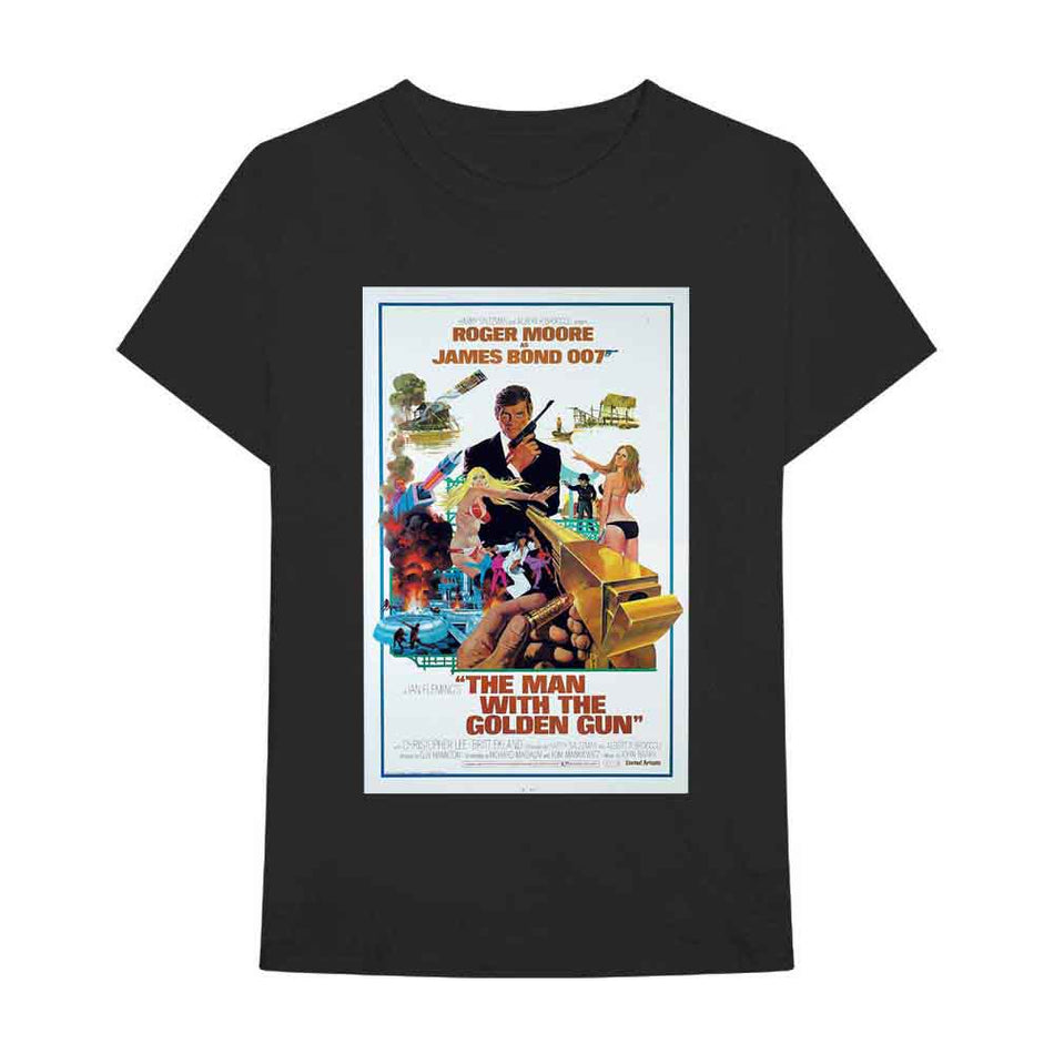 James Bond 007 The Man With The Golden Gun Poster Black