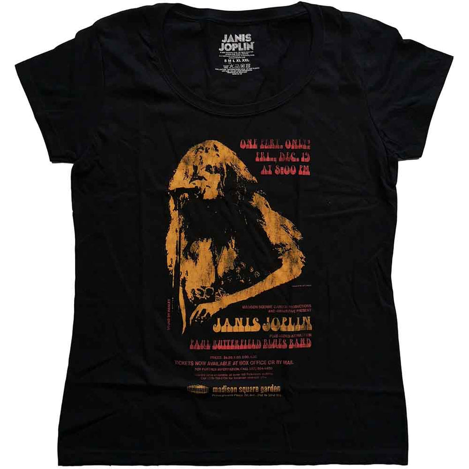 Janis Joplin Madison Square Garden Black