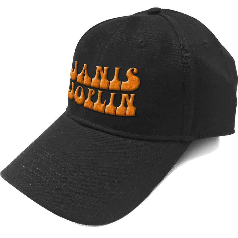 Janis Joplin Orange Logo Black
