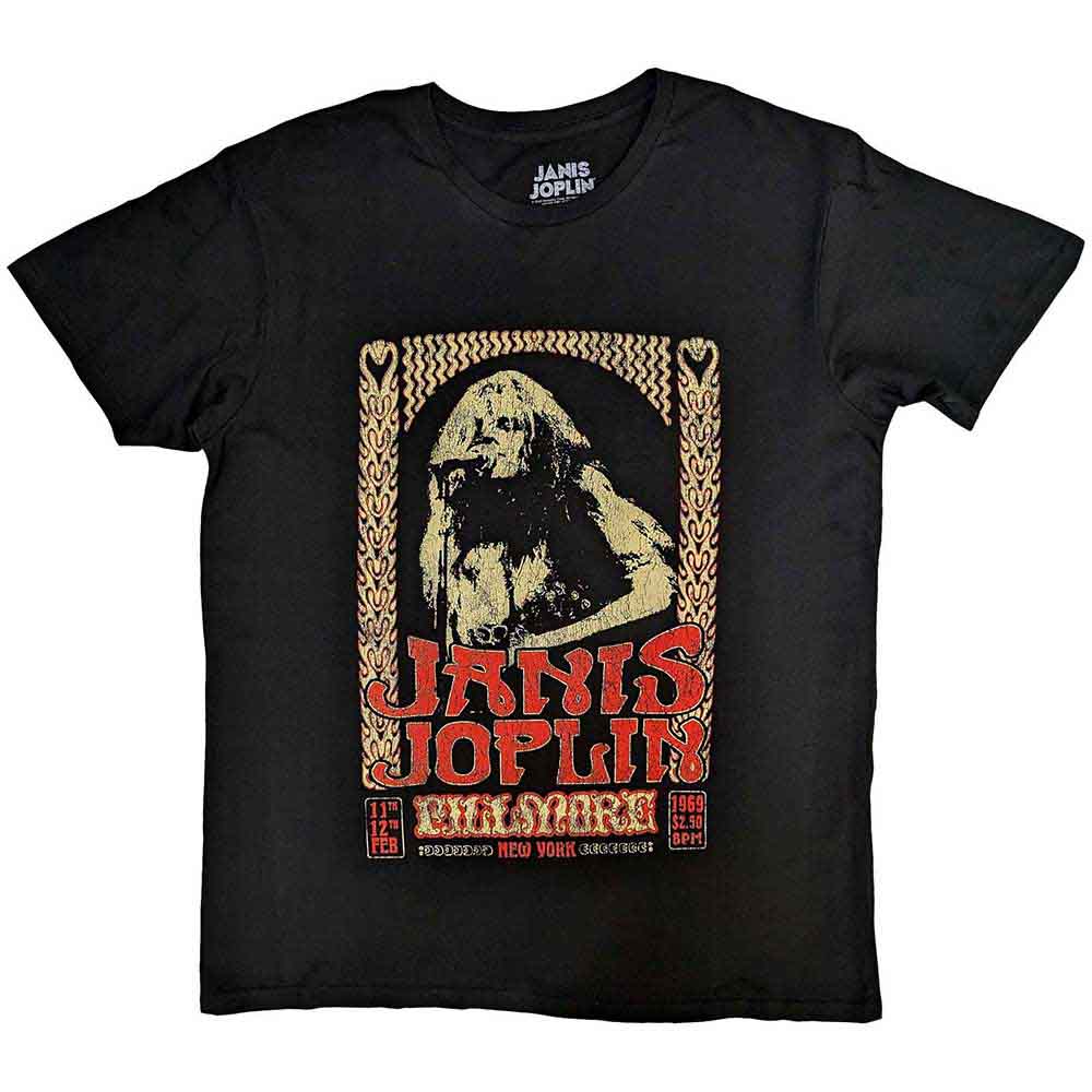 Janis Joplin Vintage Poster Black