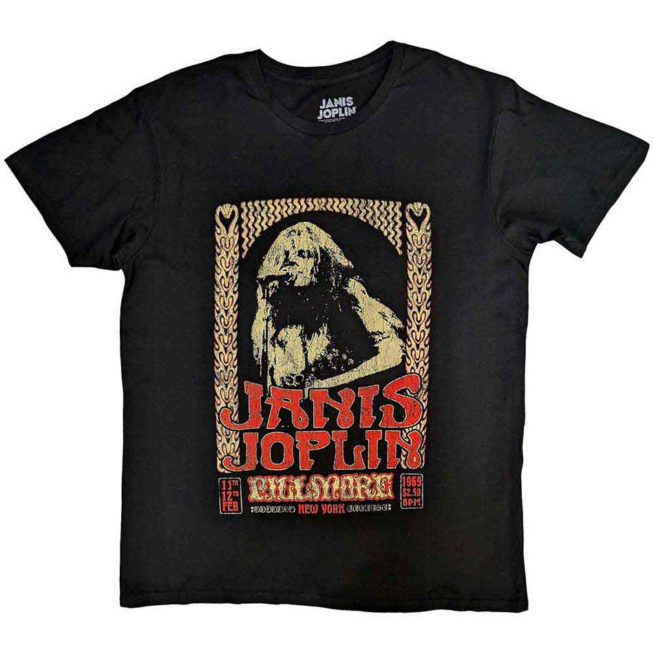 Janis Joplin Vintage Poster Black