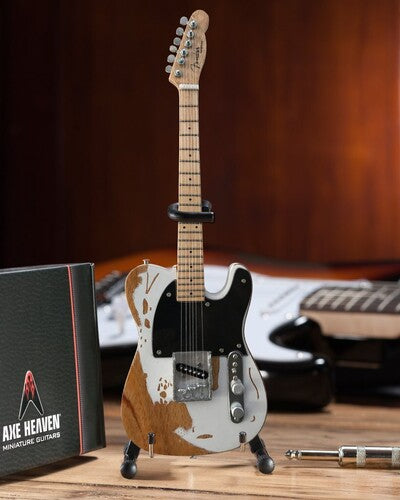 Jeff Beck Fender Telecaster Esquire Vintage 10 Inch Miniature Guitar Replica - CD Album