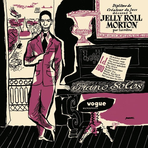 Jelly Roll Morton Pianos Solos - Record Album - Vinyl LP