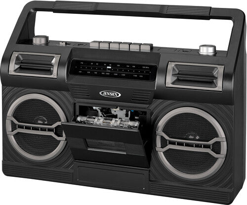 Jensen Jensen MCR-500 Portable Boombox Cassette Player/Recorder AM/FM Radio (Black)