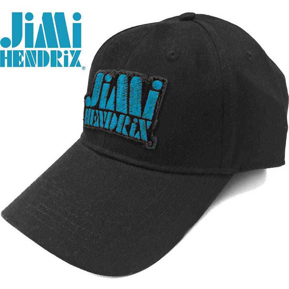 Jimi Hendrix Blue Stencil Logo Black