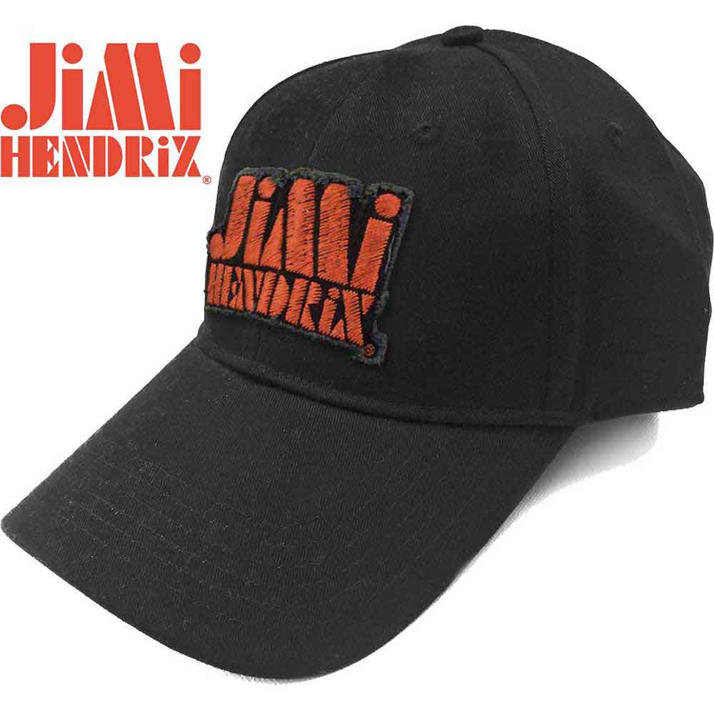 Jimi Hendrix Orange Stencil Logo Black