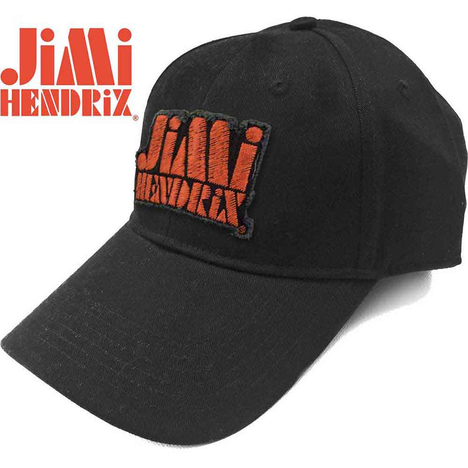 Jimi Hendrix Orange Stencil Logo Black