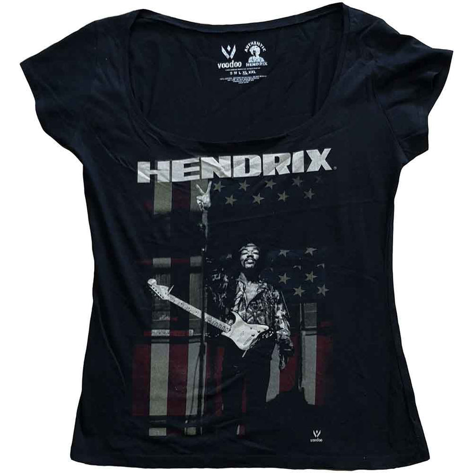 Jimi Hendrix Peace Flag Black