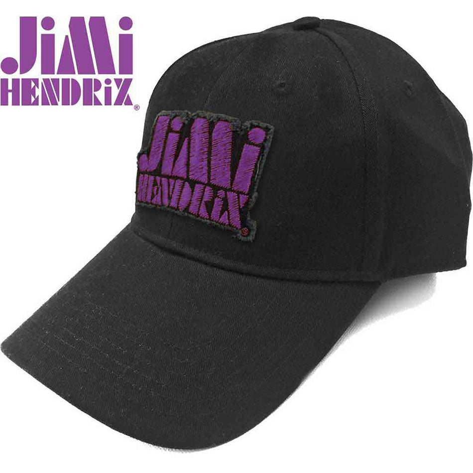 Jimi Hendrix Purple Stencil Logo Black