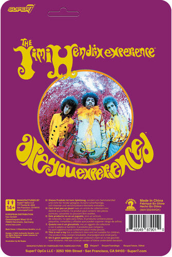 Jimi Hendrix Super7 - Jimi Hendrix - ReAction Figures - Jimi Hendrix (Reverse Album Colors) (Collectible, Action Figure)