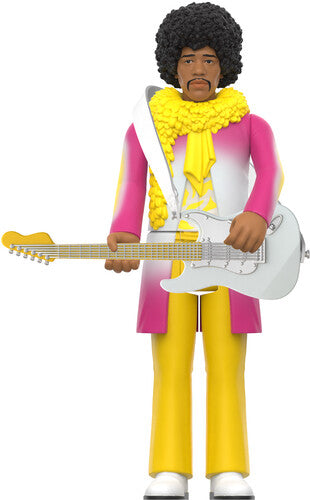 Jimi Hendrix Super7 - Jimi Hendrix - ReAction Figures - Jimi Hendrix (Reverse Album Colors) (Collectible, Action Figure)