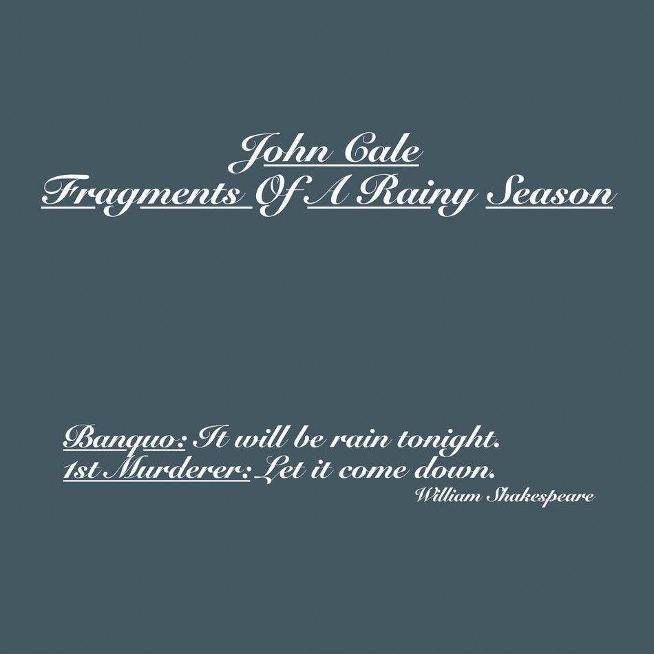 John Cale Fragments Of A Rainy Season