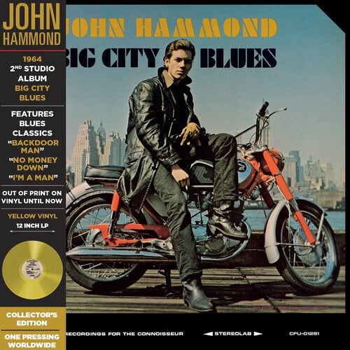 John Hammond Big City Blues - Yellow - Record Album - Vinyl LP