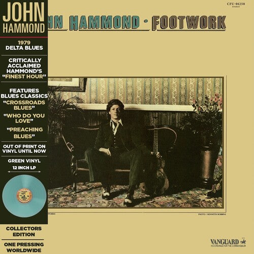 John Hammond Footwork - Green - Record Album - Vinyl LP