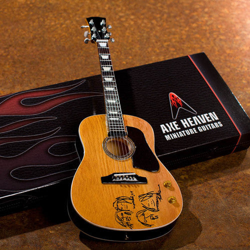 John Lennon John Lennon Fab Four - Give Peace A Chance 10 Inch Miniature Acoustic Guitar - Collectibles