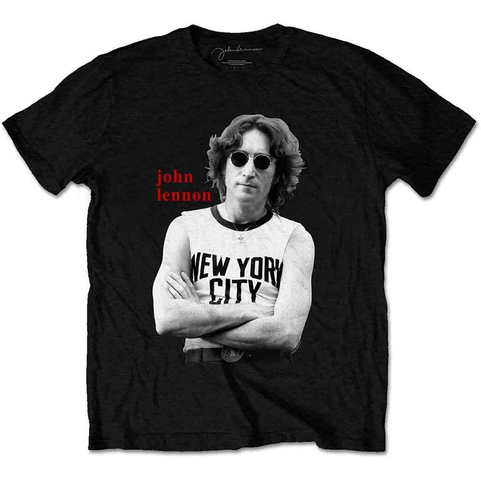 John Lennon New York City B&W Black