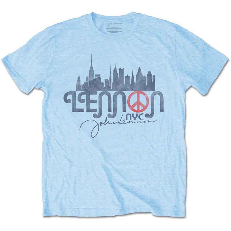John Lennon NYC Skyline Blue