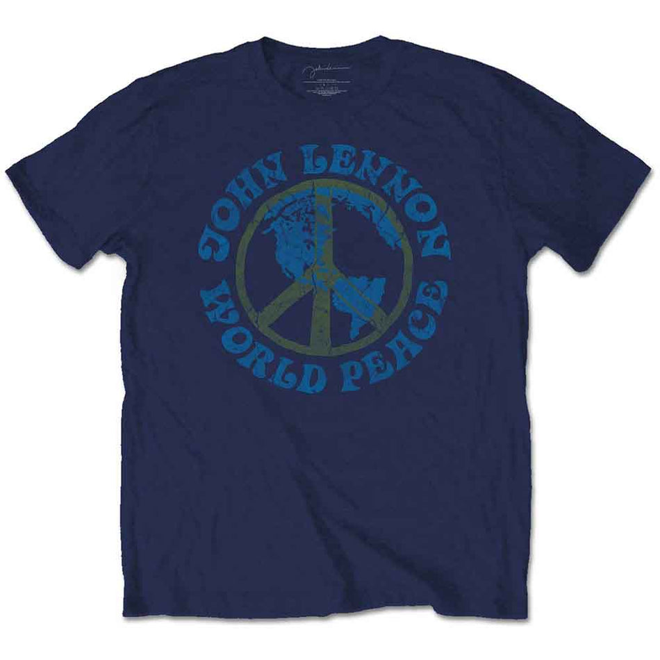 John Lennon World Peace Blue