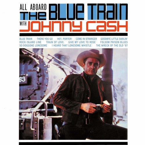 Johnny Cash All Aboard The Blue Train With Johnny Cash - Record Album - Vinyl LP